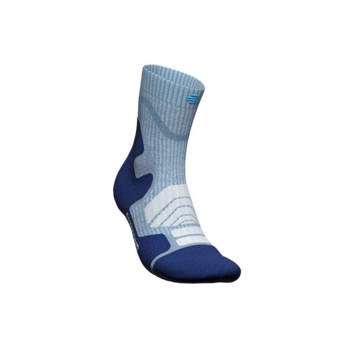 Bauerfeind Unisex Outdoor Merino Compression Socks Mid Cut Blå