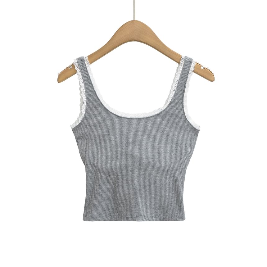 Asiris - Tanktop met kant
