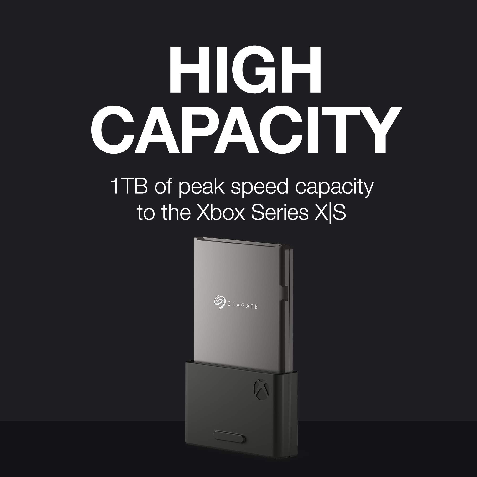 Seagate Expansion Card pour Xbox Series X|S SSD 1To, Plug and Play NVMe SSD Expansion, officiel permis, Services Rescue (STJR1000400)