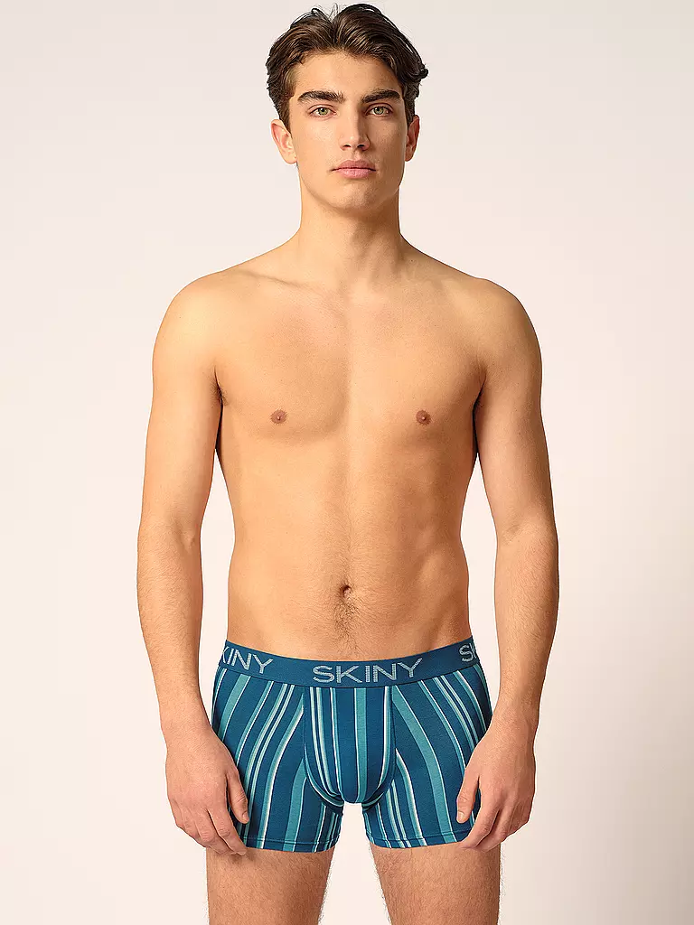 SKINY Pants 2er Pkg. lapisblue stripes selection mint