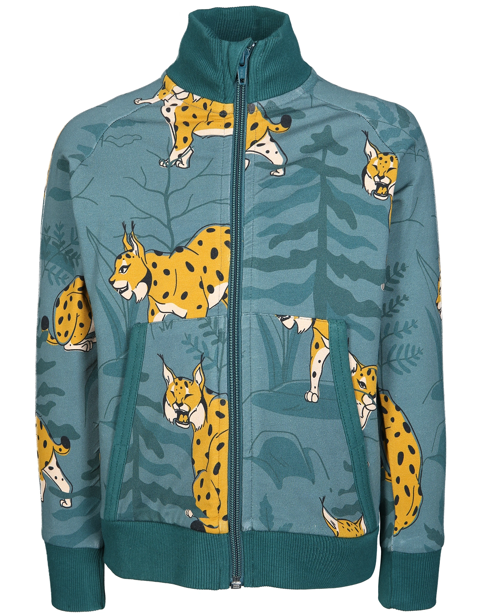 Sweatjacke LIVELY LYNX in grün