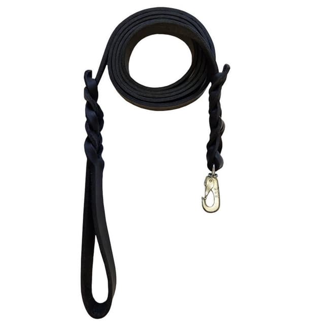 Svenskfremstillet læder hundesnor 20mm x 210cm