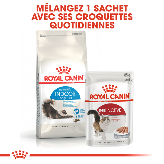 Croquettes chat d'intérieur poils longs Indoor long Hair 4kg