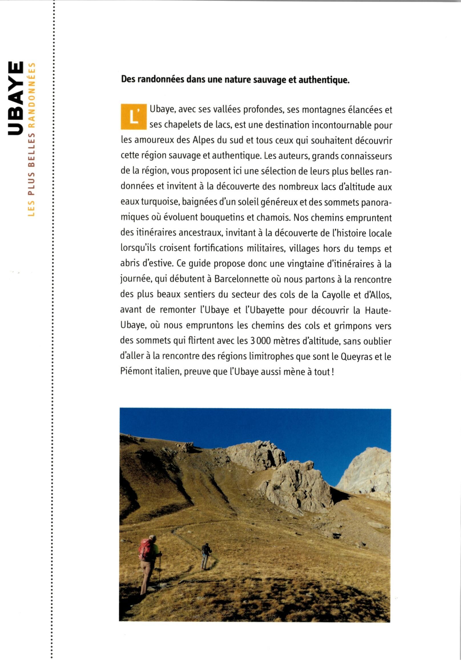 GLENAT - UBAYE LES PLUS BELLES RANDONNEES