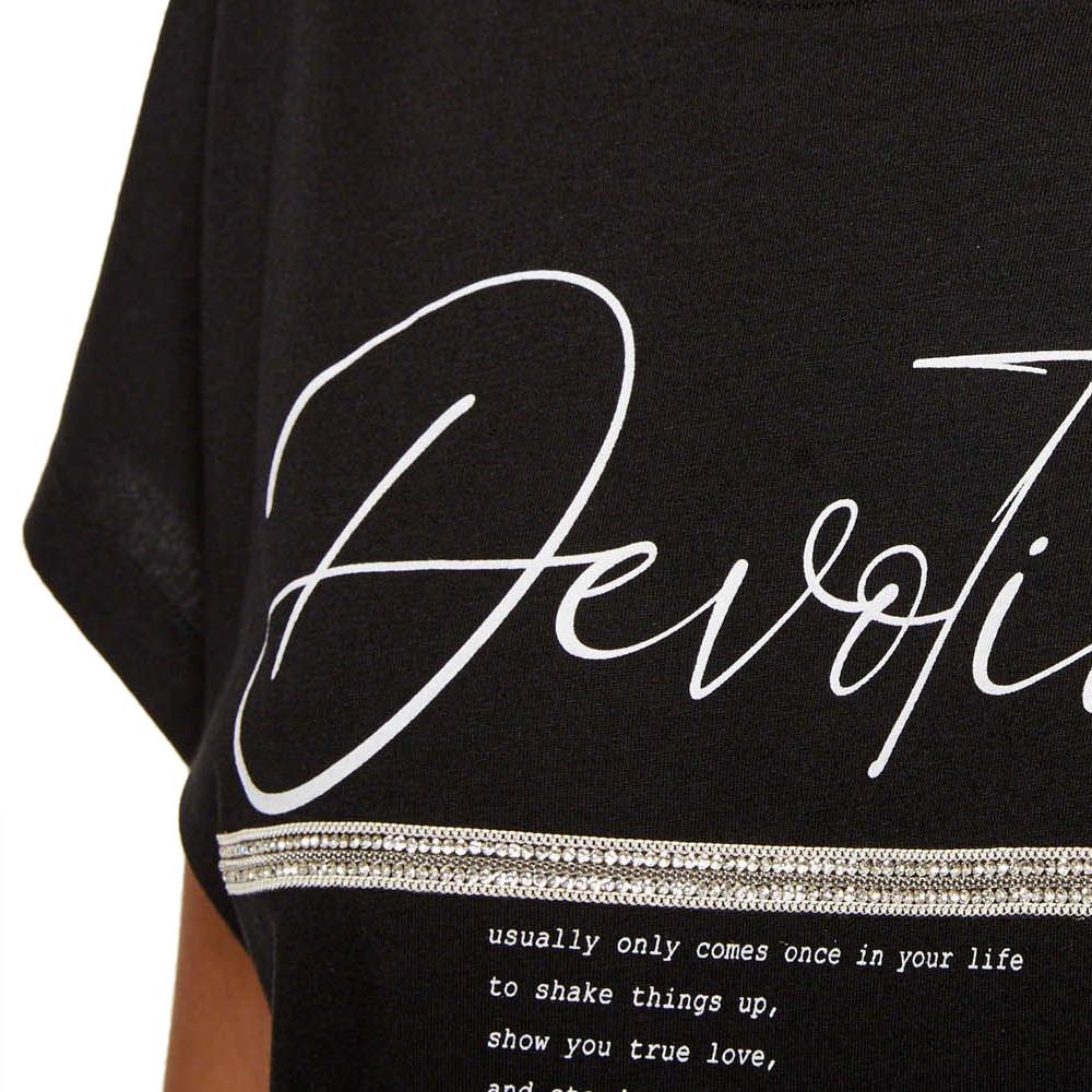 Morgan T-shirt Noir Femme Morgan Devoti