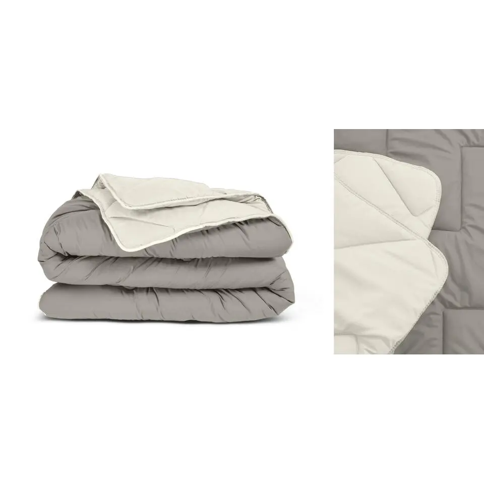 Dekbed zonder Overtrek 240x200 – Incl. Kussenslopen – Wasbaar – Crème/Kaki