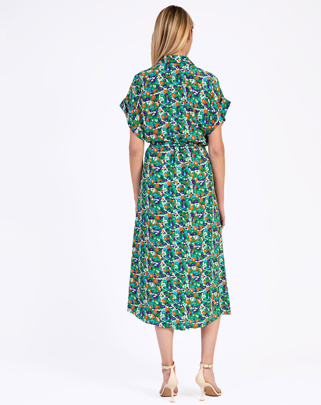 An'ge Robe Miliane vert/multicolore
