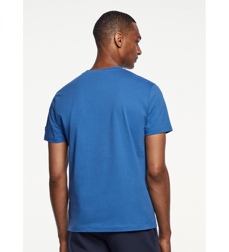 Camiseta Hackett Azul com Estampa do Logo