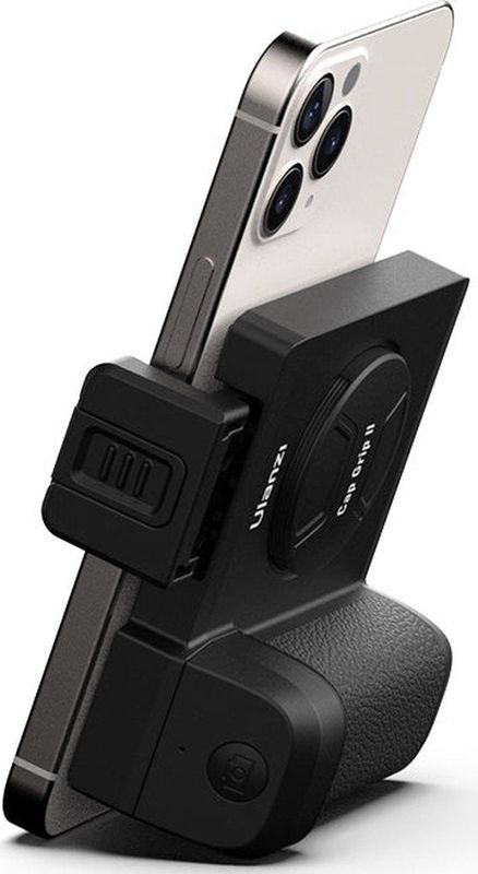 Ulanzi - CapGrip II - Smartphone Camera Grip - Zwart - Magnetische Bluetooth Afstandsbediening