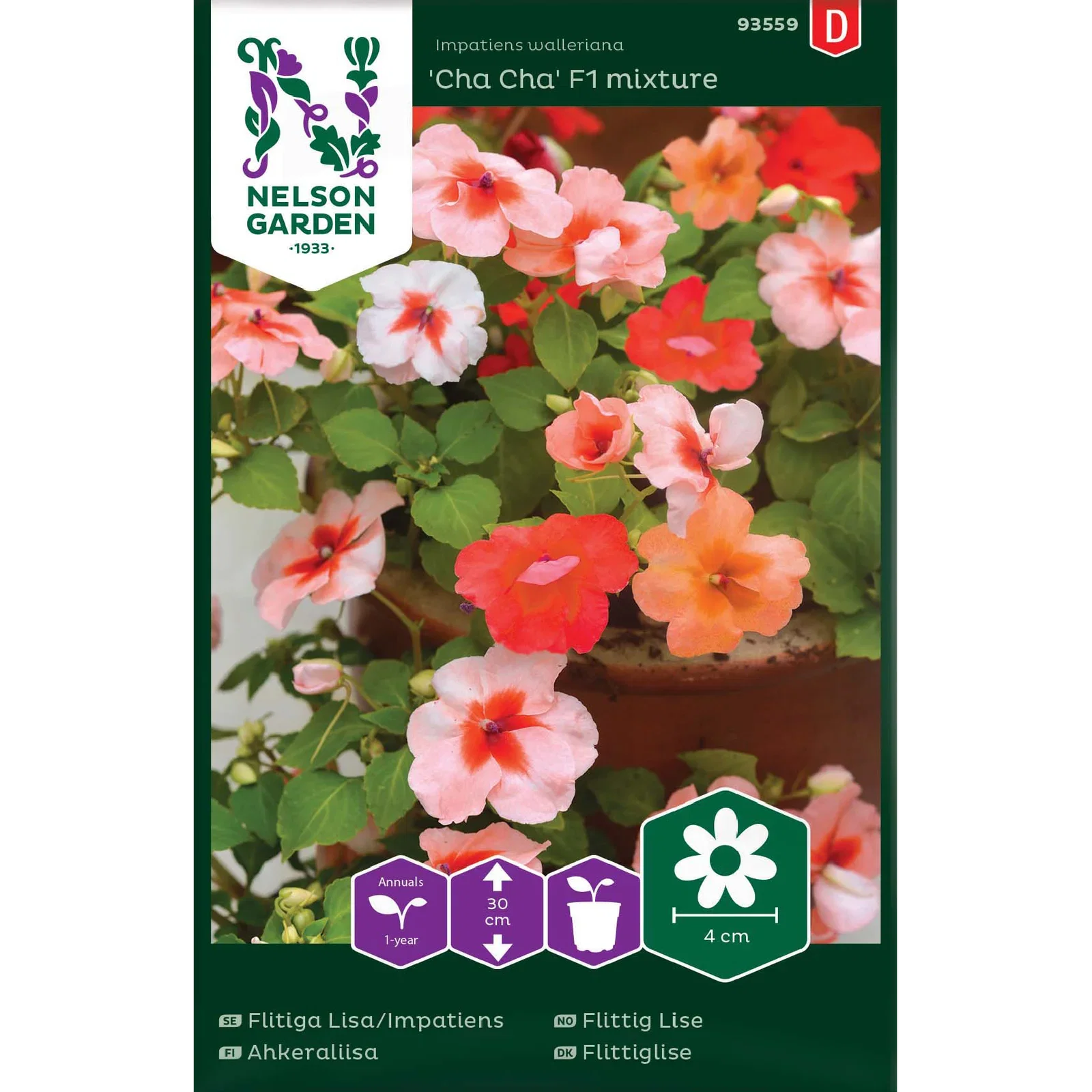 Impatiens walleriana 'Cha Cha' Flittig Lise 'Cha Cha' F1 mixture