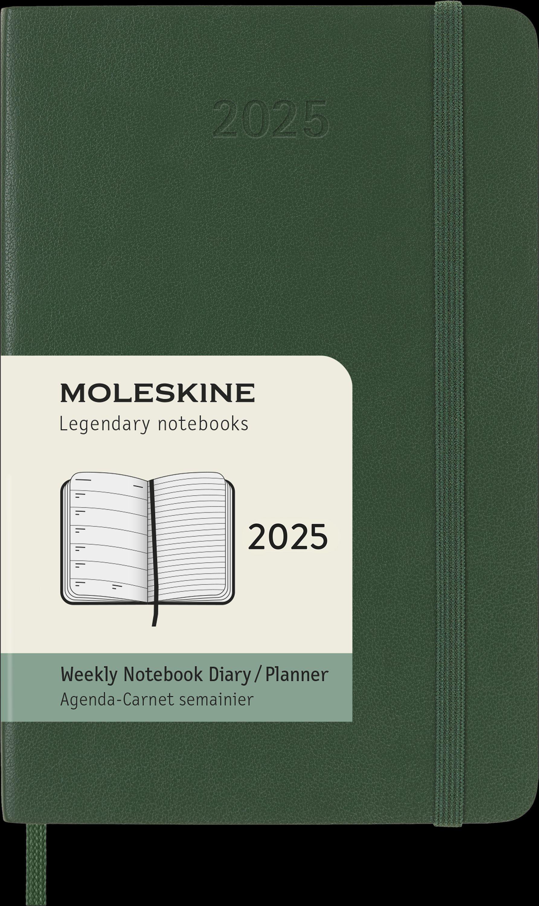 Moleskine 12 Monate Wochen Notizkalender 2025, Pocket/A6