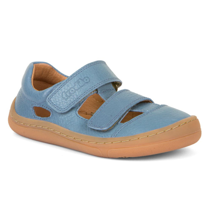 Froddo Froddo Barefoot Sandales Deux Scratchs Bleu Jeans