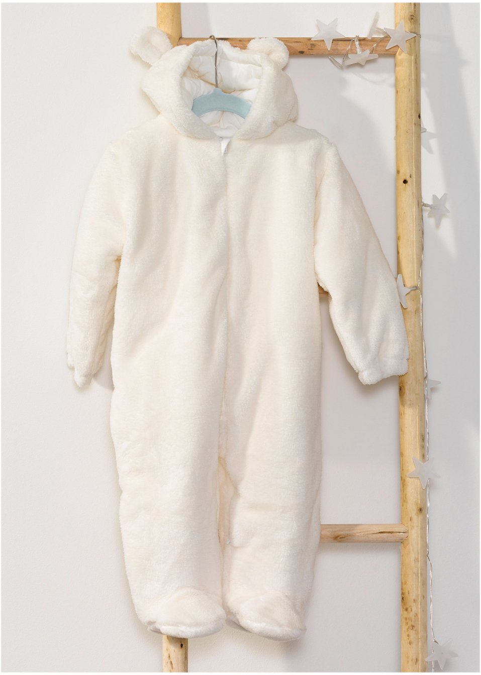 Combinaison bébé en maille peluche