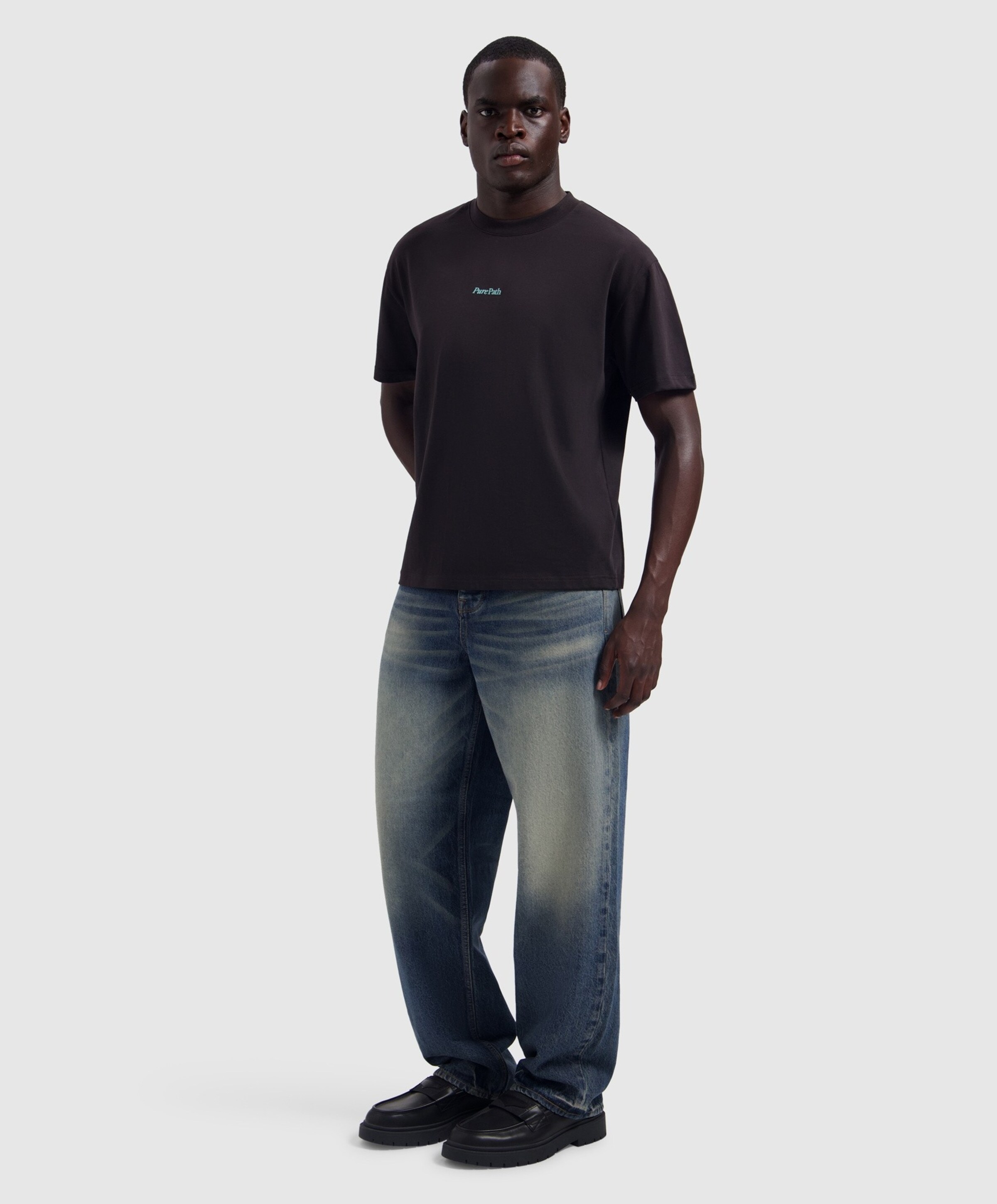Pure Path Heren T-shirt bruin
