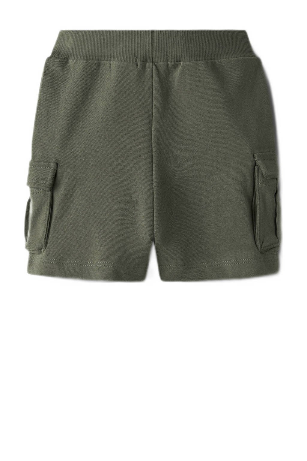 NAME IT sweatshort olijfgroen