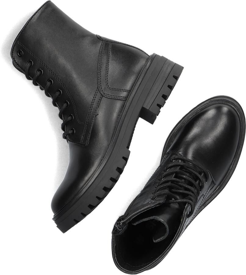 Wysh Monk-k-47 Veterboots Laarzen Met Veters Meisjes Kids Zwart