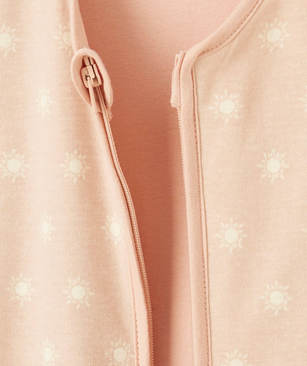 JOLLEINGIGOTEUSE SANS MANCHES ROSE AVEC PETITS SOLEILS