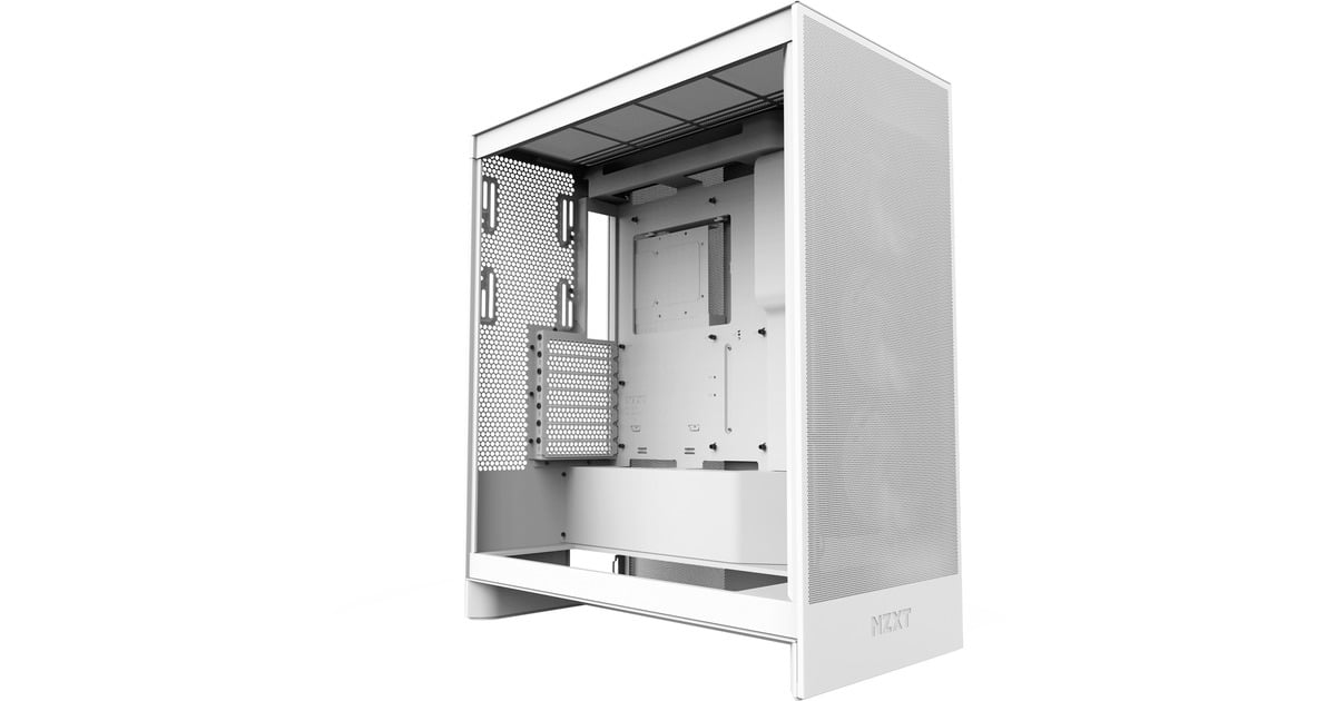 NZXTH7 Flow (2024) midi tower behuizing  (Wit | 2x USB-A | 1x USB-C | Tempered Glass)