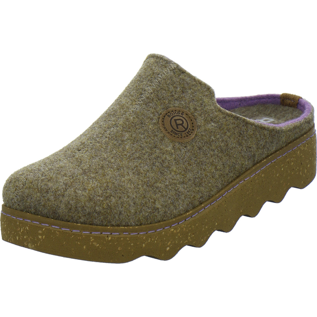 Rohde Hausschuhe Damen Damen Foggia taupe