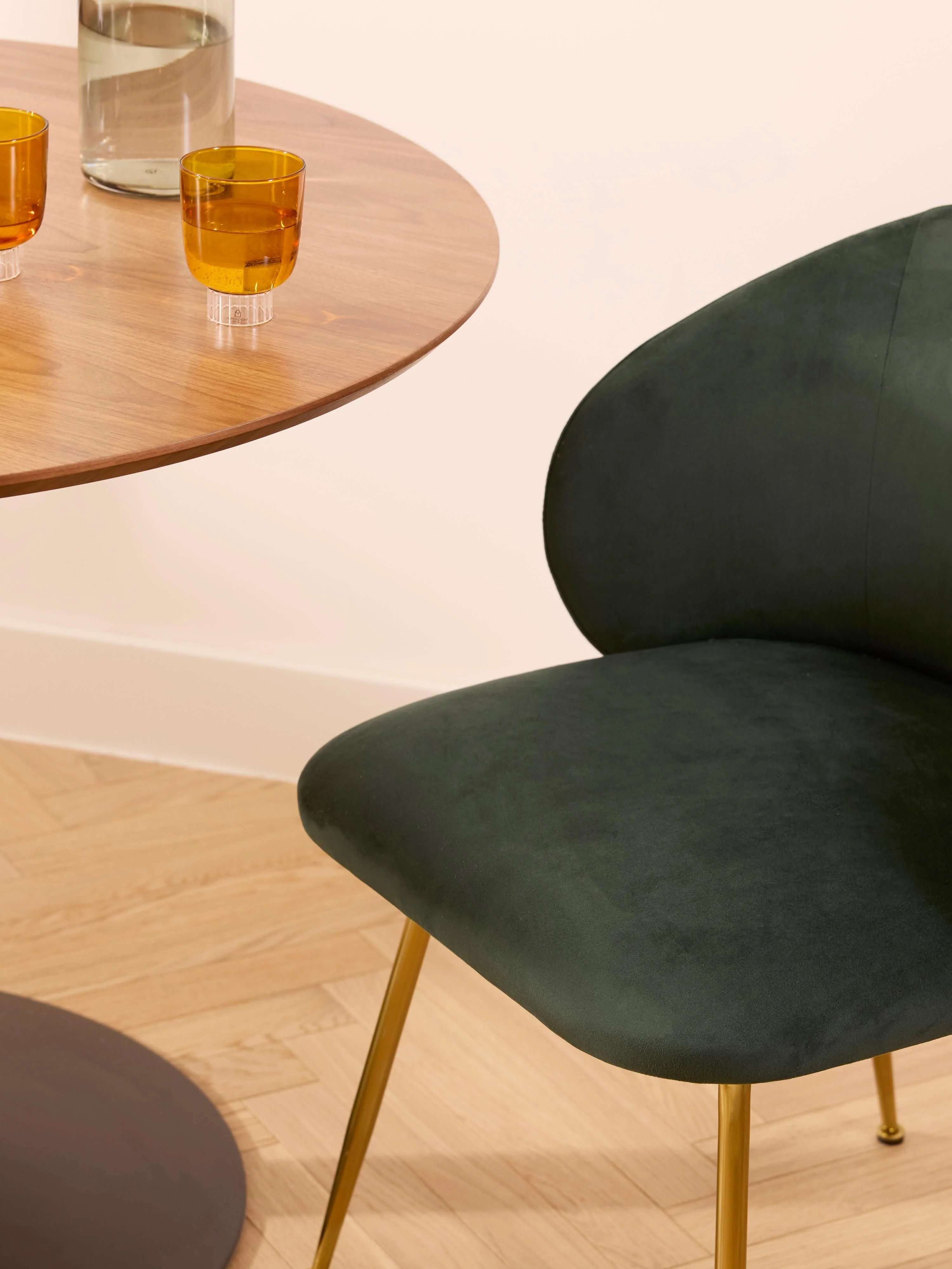 Fluwelen stoelen Luisa, 2 stuks
