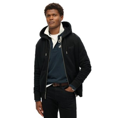 Sweatshirt zippé à capuche homme Essential Logo SUPERDRY