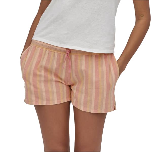 Short PATAGONIA PATAGONIA W'S ISLAND HEMP BAGGIES SHORTS CALI STRIPE: SUNFADE PINK 22 CALI STRIPE: SUNFADE PINK