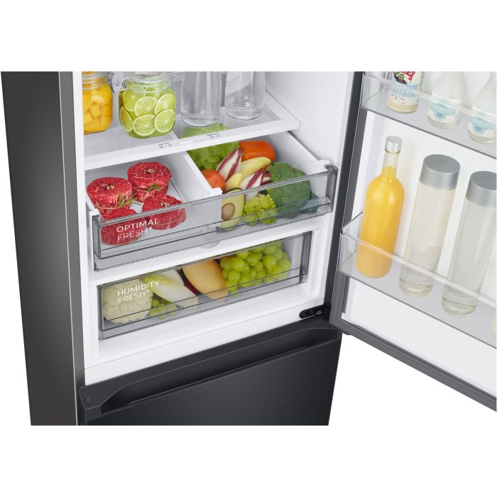 Samsung Kühl- Gefrierkombination Bespoke RL38A7B63B1/EG Premium Black Steel