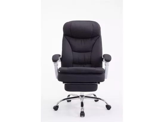 Chaise de bureau - Tissu - Noir - XL Troy