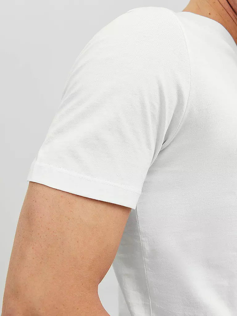 JACK & JONES T-Shirt JJEORGANIC weiss