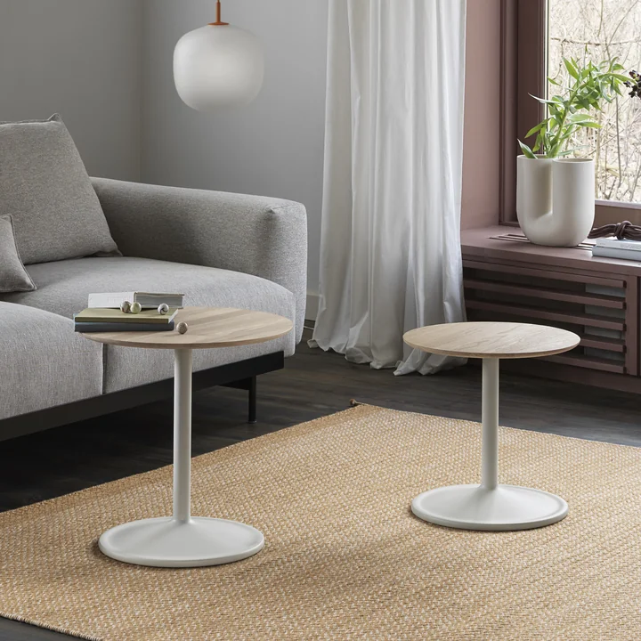 Muuto - Soft Beistelltisch, Ø 41 cm, H 40 cm, grau