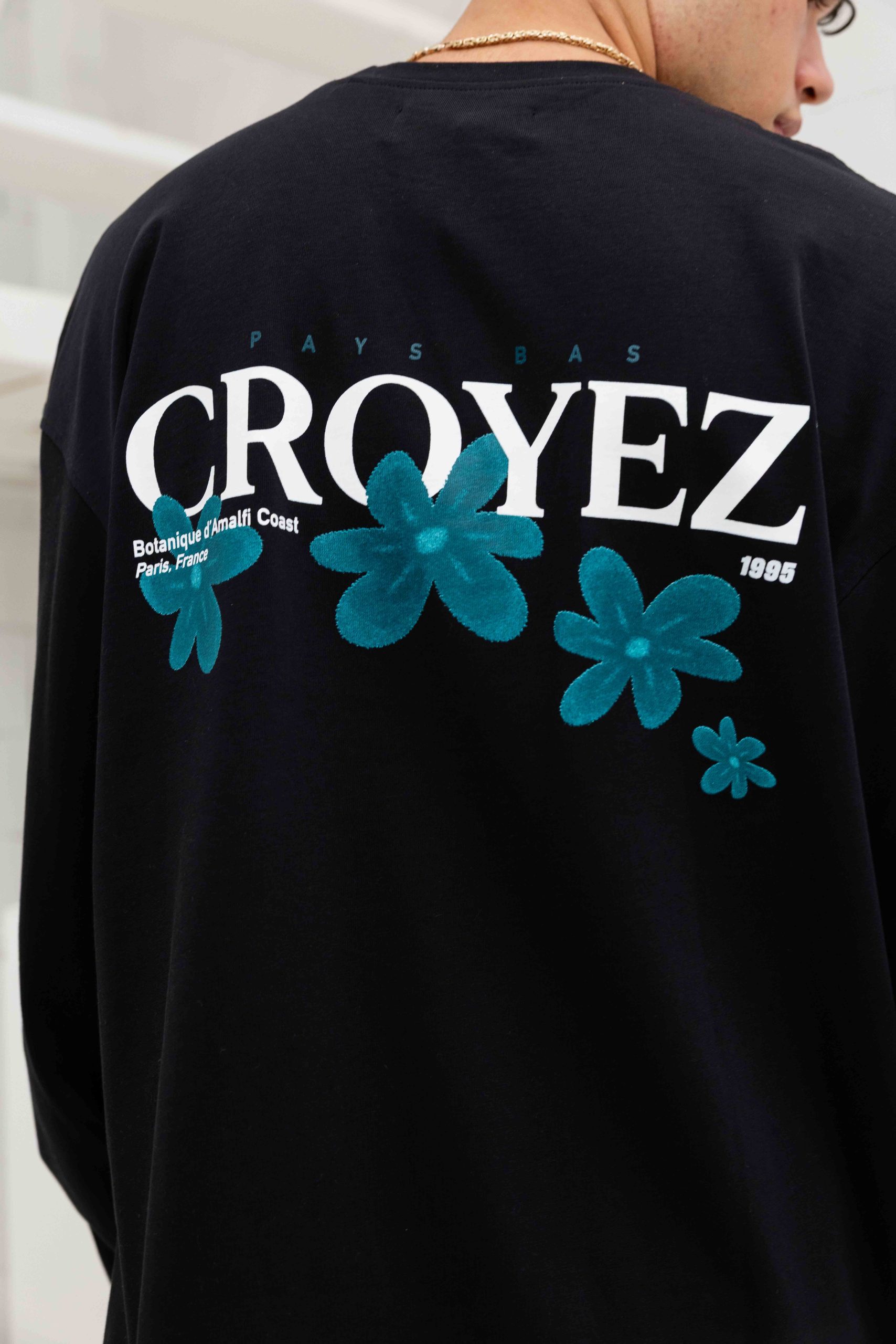 Croyez Botanique Longsleeve Heren Zwart/Blauw