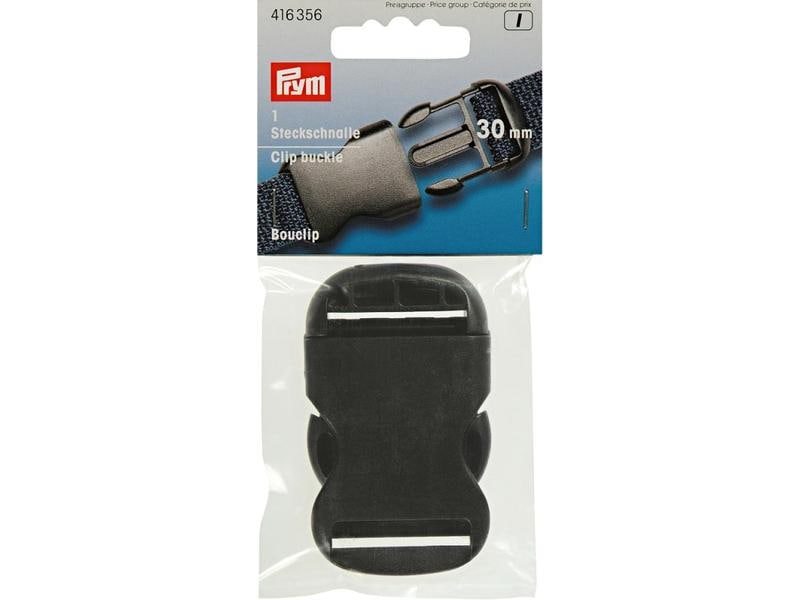 Prym Steckschnalle Stark Schwarz, 30 mm Klassisch geformte Steckschnalle