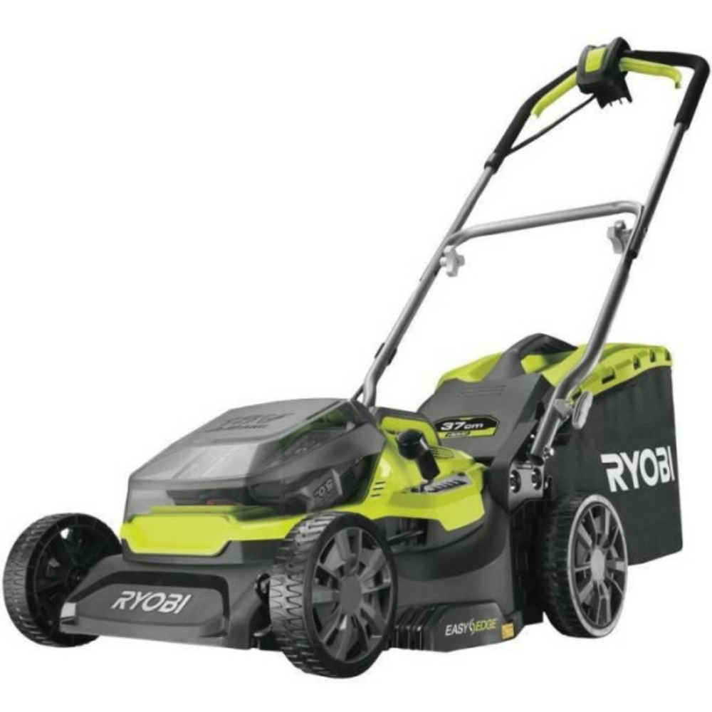 Tondeuse a gazon hybride 36v lithiumplus coupe 37cm - 2 batteries 5,0 ah - 1 chargeur rapide ry18lmh37a-250