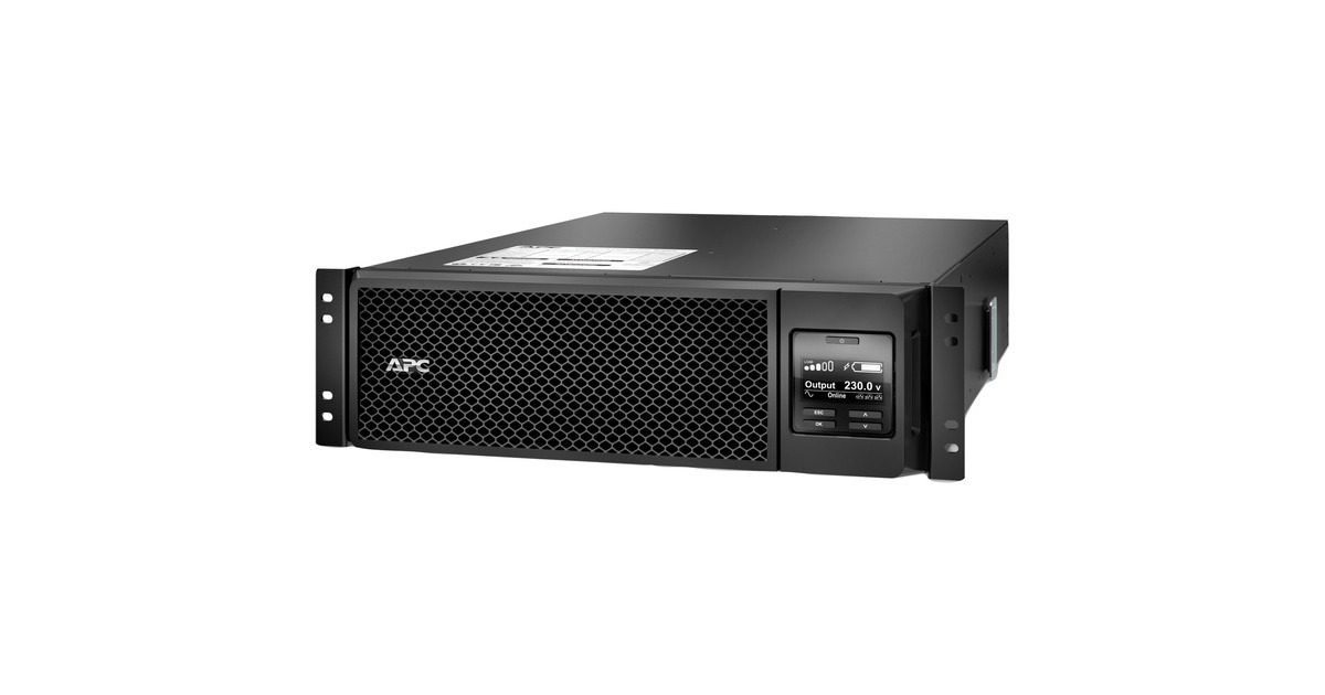 APCSmart-UPS On-Line 5000VA noodstroomvoeding ups  (Zwart, 6x C13, 4x C19 uitgang, rackmountable, Embedded NMC, SRT5KRMXLI)