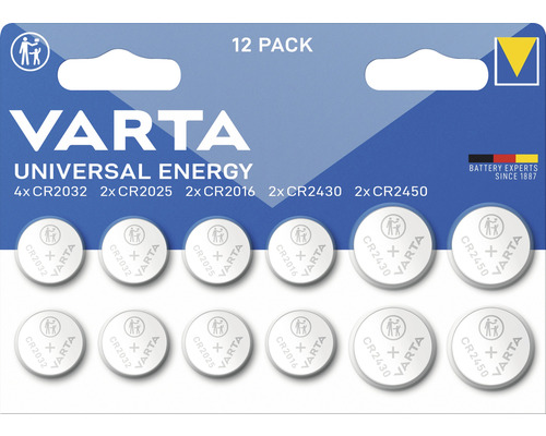 Varta knoopcelset van 12 stuks