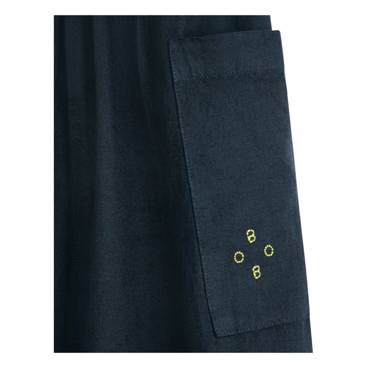 Bobo Choses Robe Boutonnée Coton et Lin - Collection Femme  | Bleu nuit