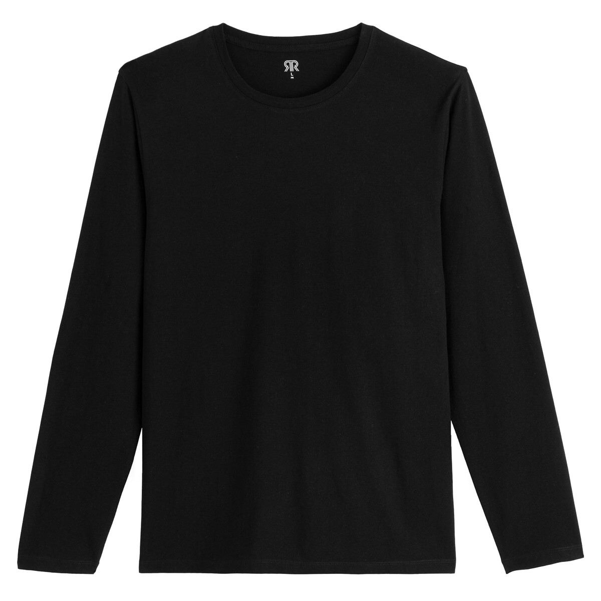 COLEÇÃO LA REDOUTE<br>Camiseta de gola redonda e mangas compridas
