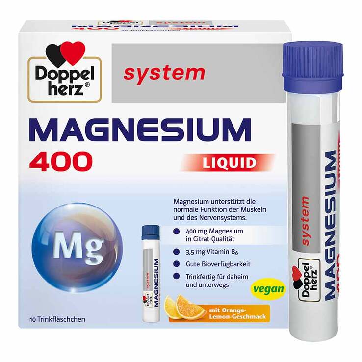 Doppelherz Magnesium 400 Liquid system Trinkampulle , 10 St