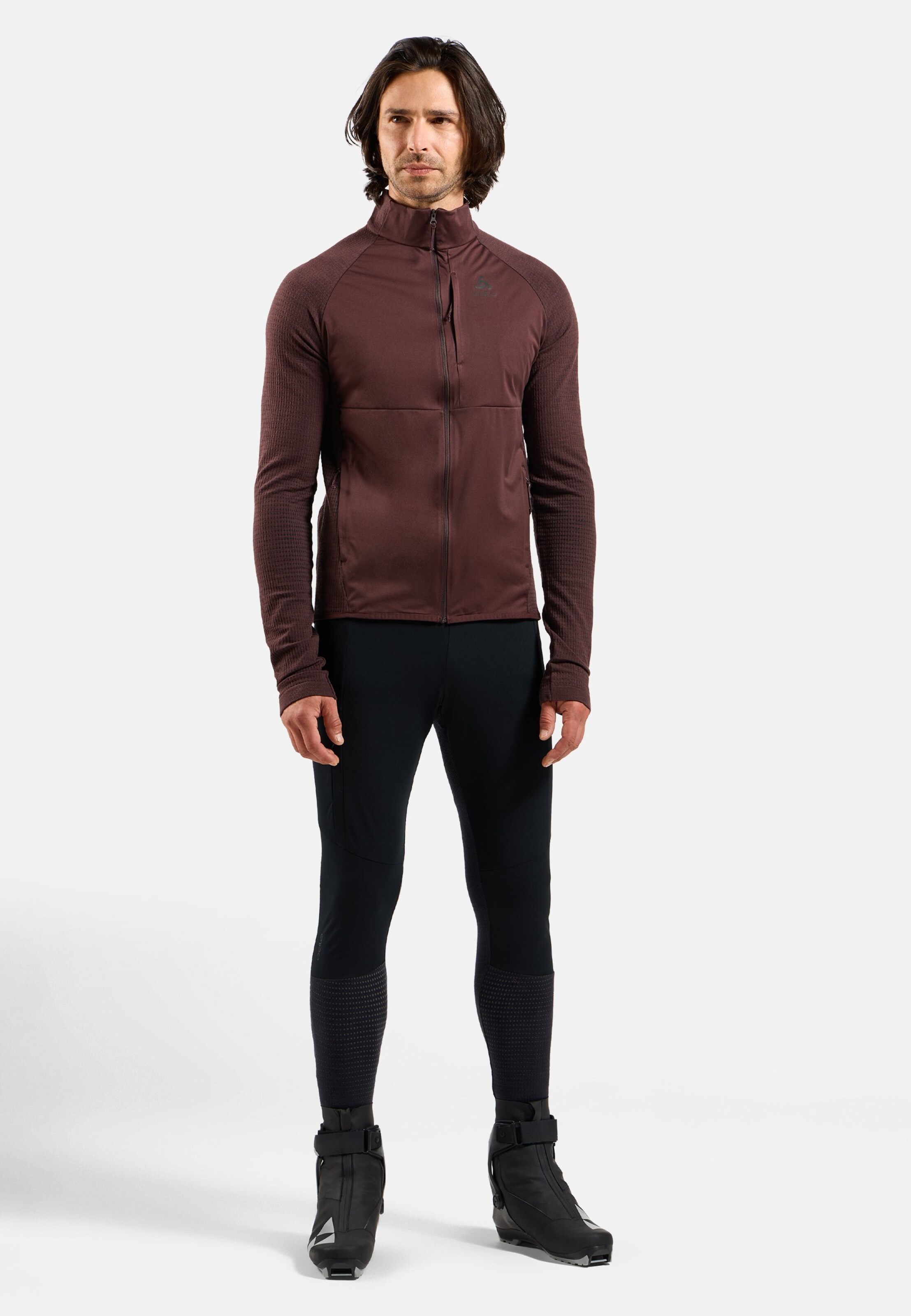 Winddichte Zeroweight Pro Performance Wool Hybrid-Langlaufjacke in fudge