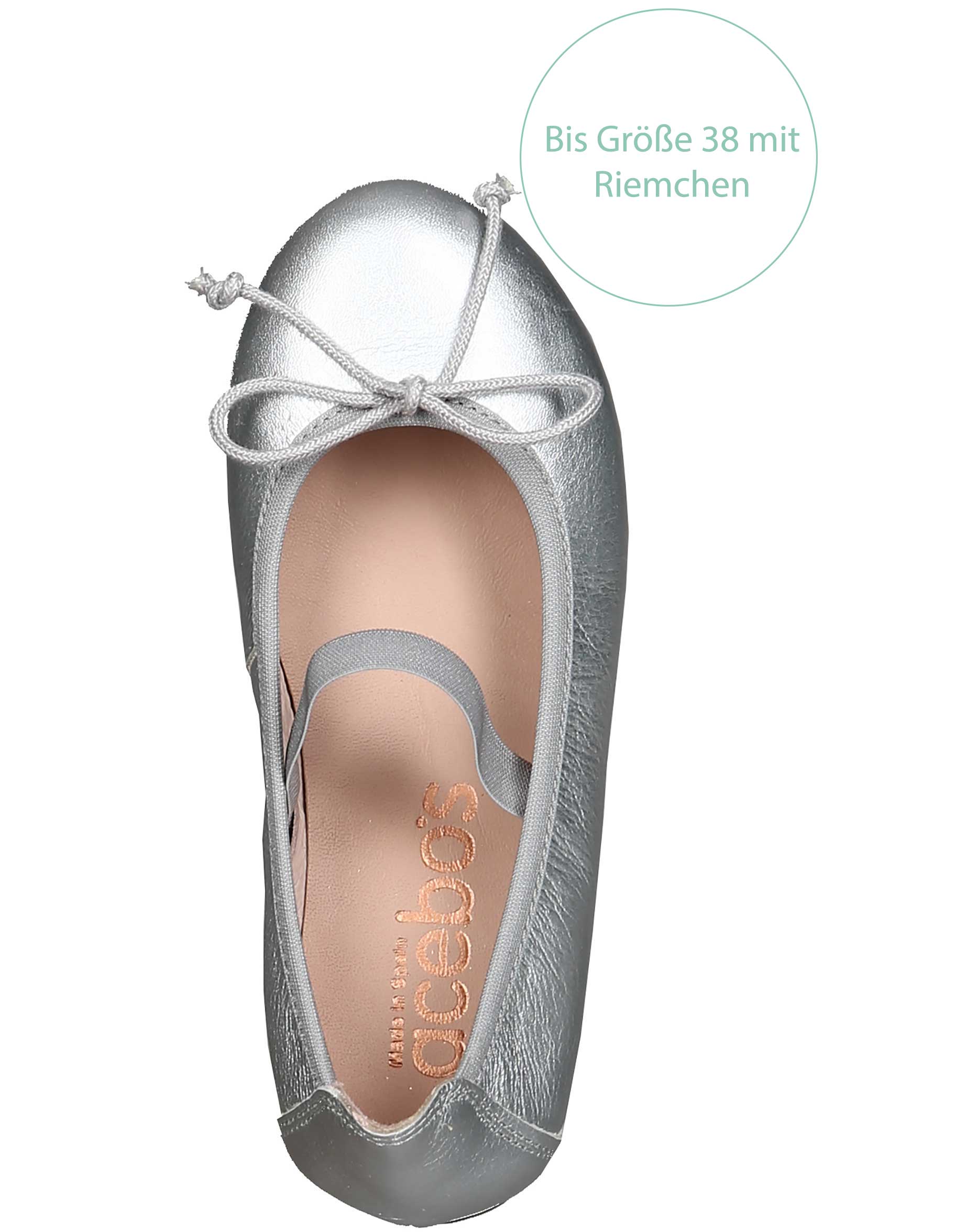 Ballerinas METALICO in silber