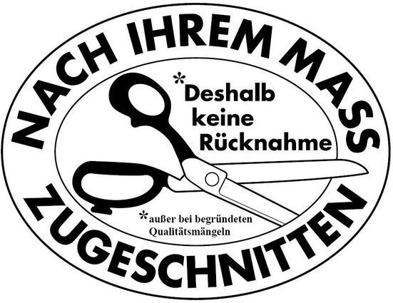 GARESA Innenlaufschiene »FLAT« 1 läufig-läufig Wunschmasslänge Rechteckprofil, Wandmontage, perfekter Lauf, modern, verlängerbar