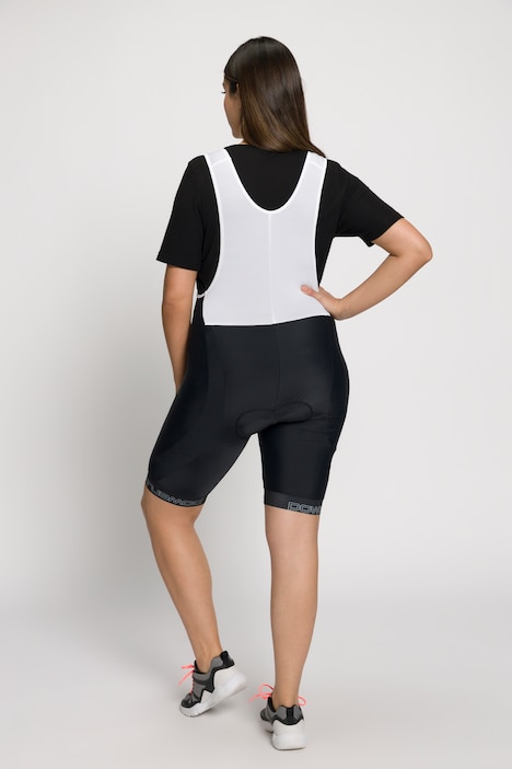 Radfahrhose, Sitzpolster, Mesh-Hosenträger, Gummisaum