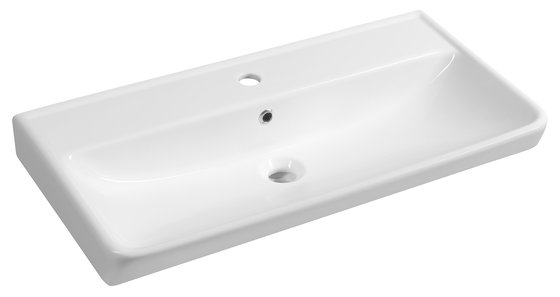 Sapho Neon keramische wastafel 80x42cm wit