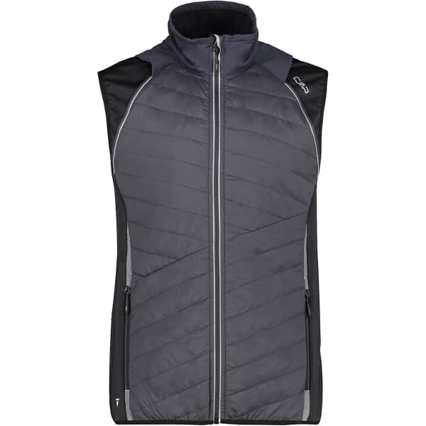 Veste polaire CMP MAN JKT WITH DETACHABLE SLEEVES ANTHRACITE