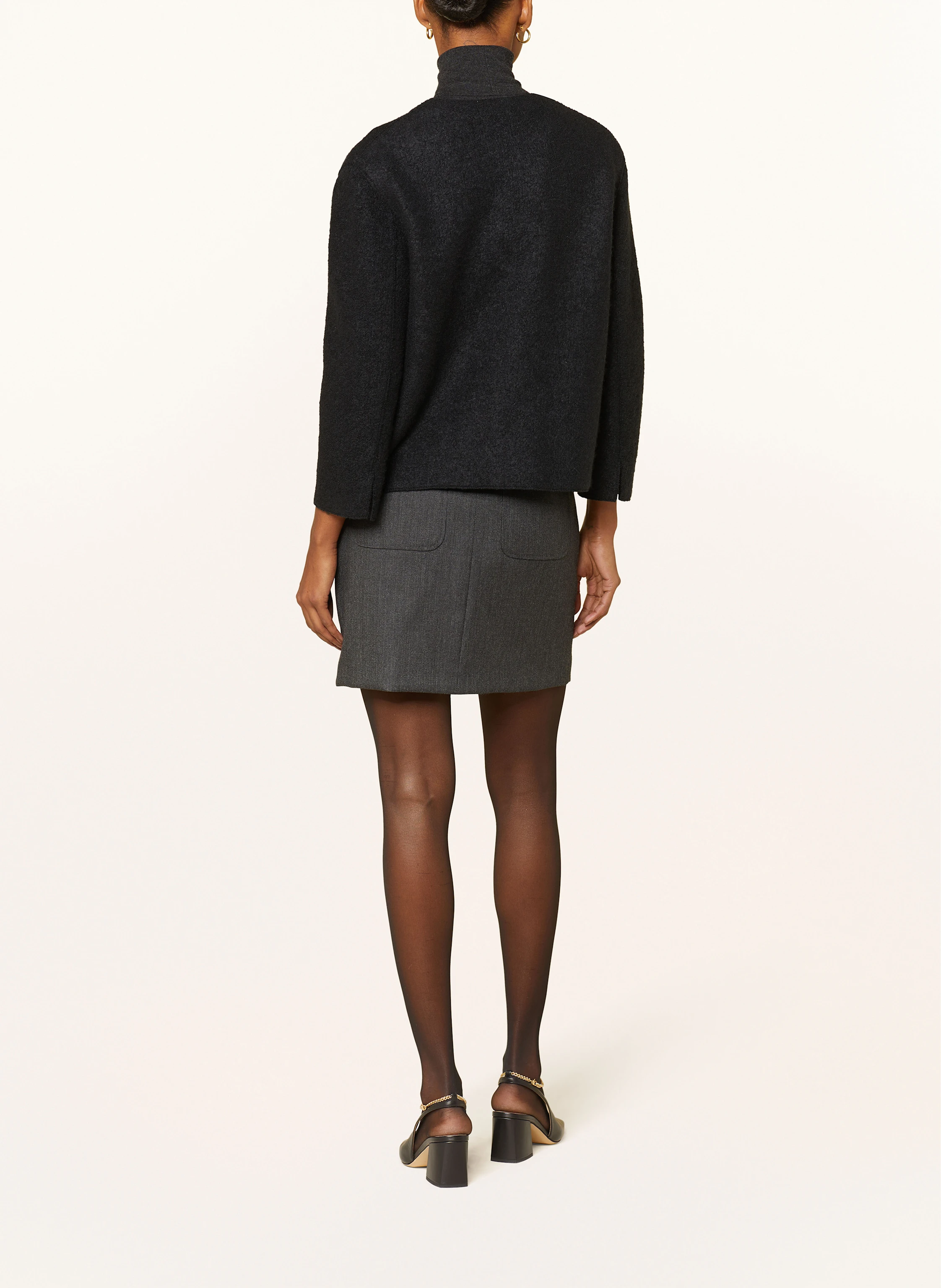 lunaria cashmere Bouclé-Jacke mit Seide und Cashmere
