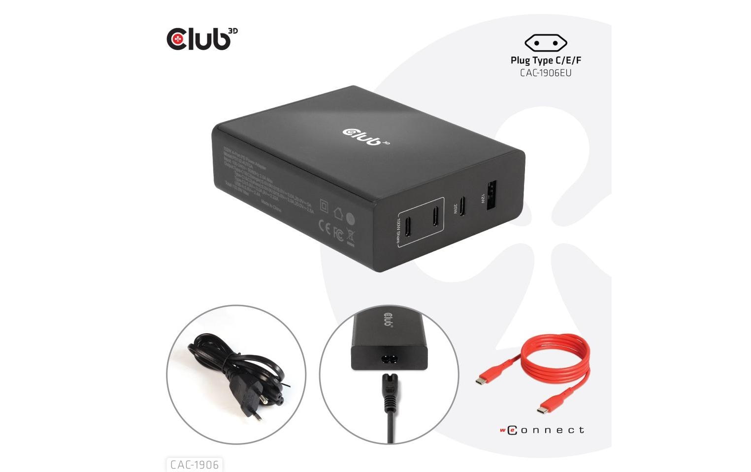 USB-Wandladegerät CAC-1906<br>Kompakter USB-Ladeadapter mit PowerDelivery und GaN-Technologie