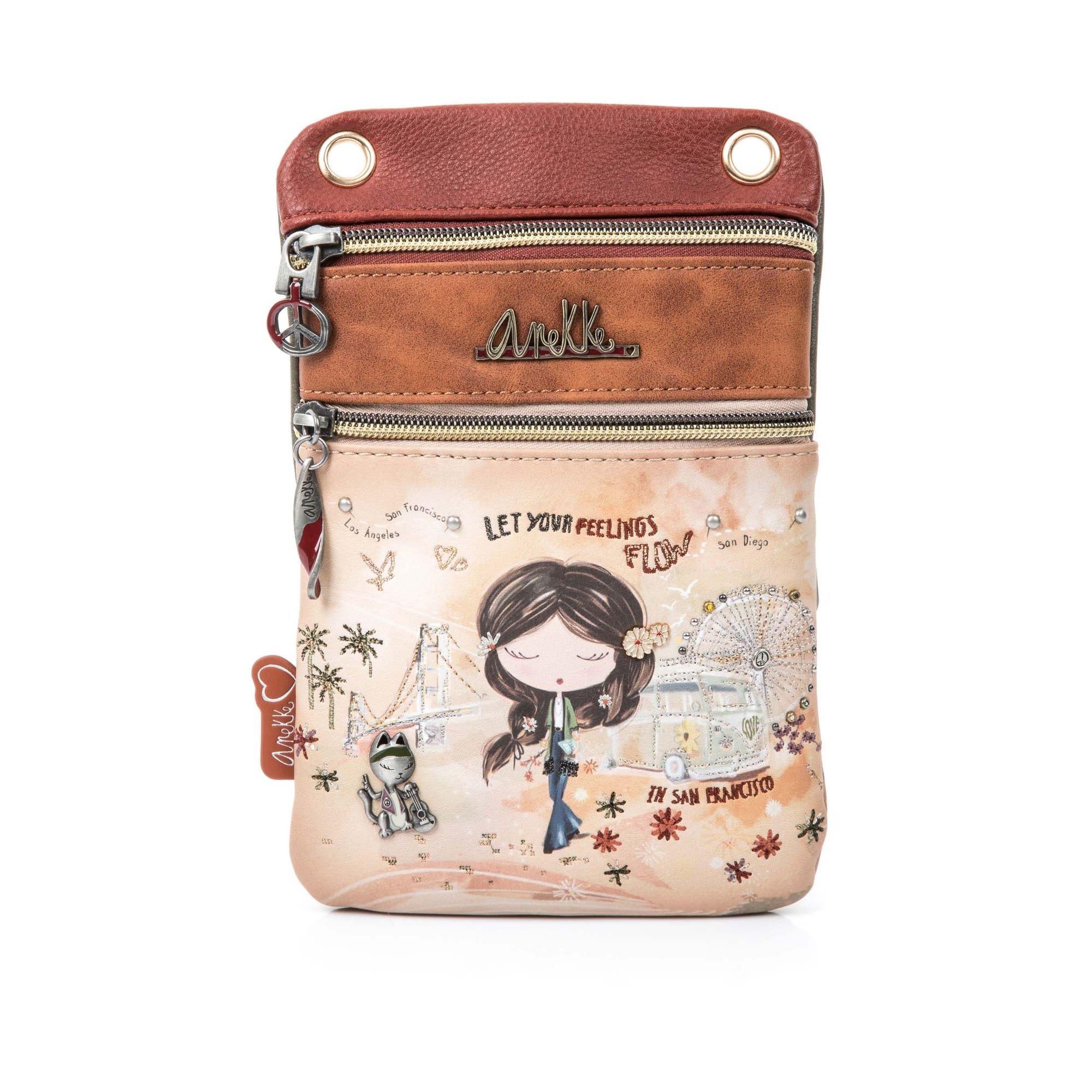 Pochette pour téléphone multicolore