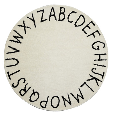 Alice & Fox Gulvteppe Bokstaver 120, Hvit