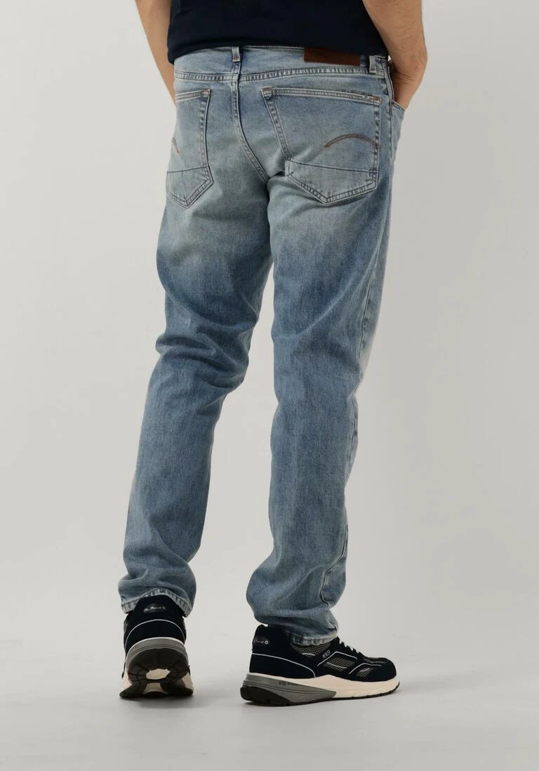 G-STAR RAW lichtblauwe g-star raw straight leg jeans 3301 regular tapered