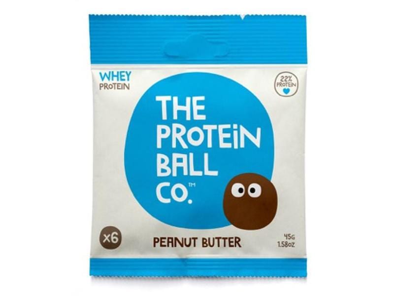 The Protein Ball Co. Protein Balls Peanut Butter 45 g Proteinreiche Dattelkugeln mit Erdnussbutter Aroma